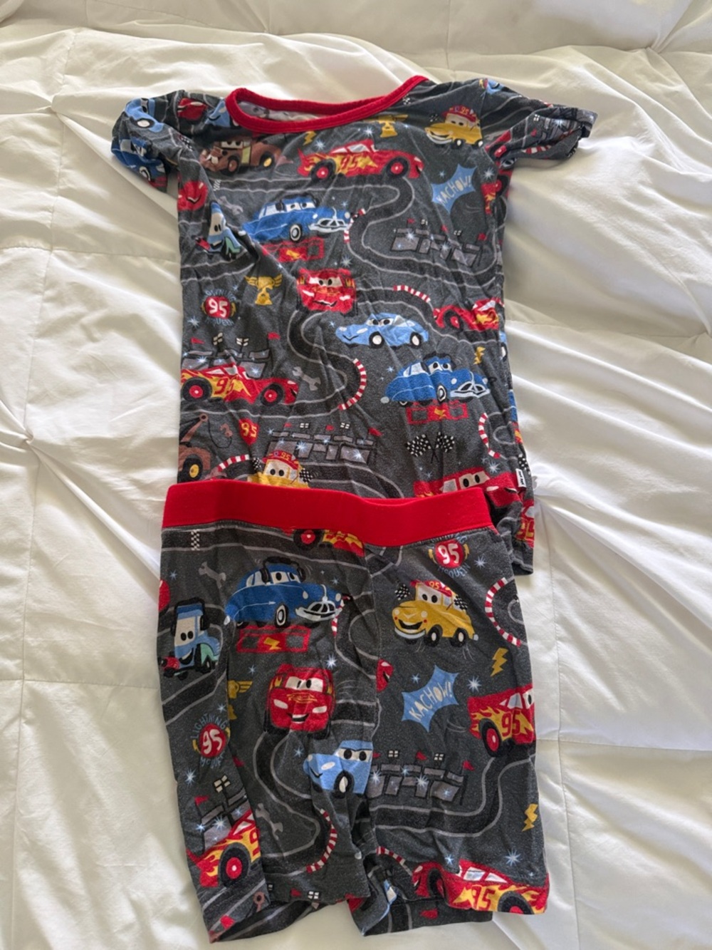 Little Sleepies Disney Cars Short Sleeve Pajama Set